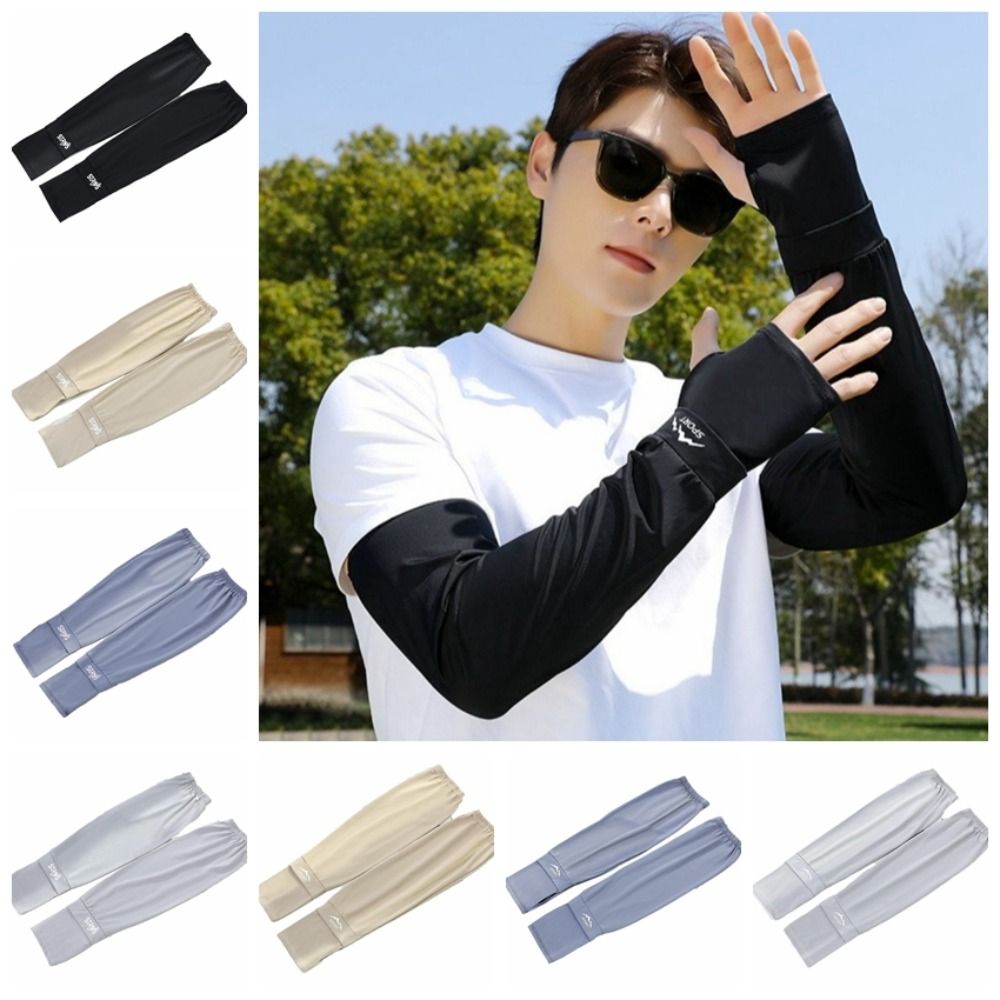 Cycling Glove - Mangas soltas de seda gelo isolamento