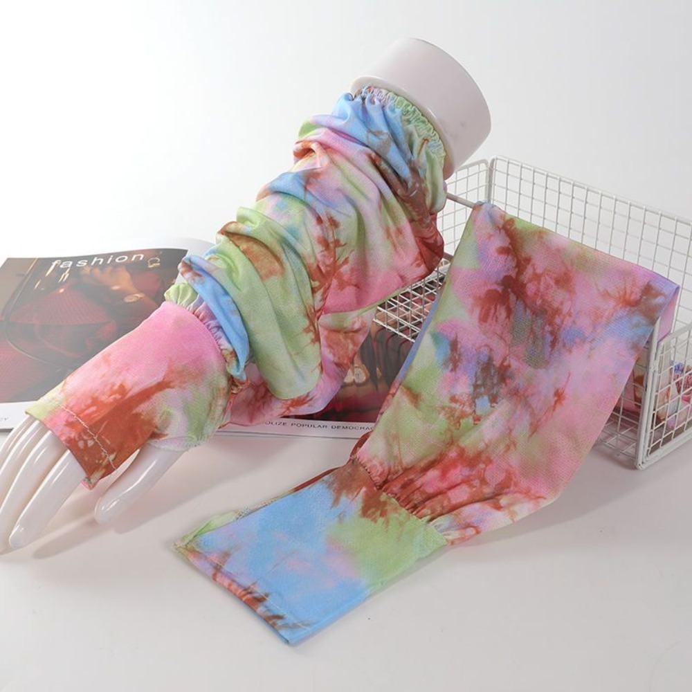 Cycling Glove - Mangas Longas de Seda Gelada com