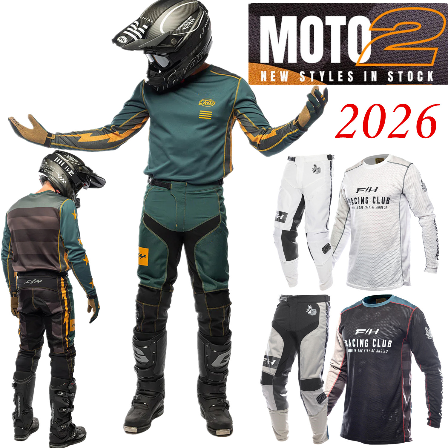 2026 FH MX Kit Off Road Motocr - Cycling Gear Kit avaliação e preço